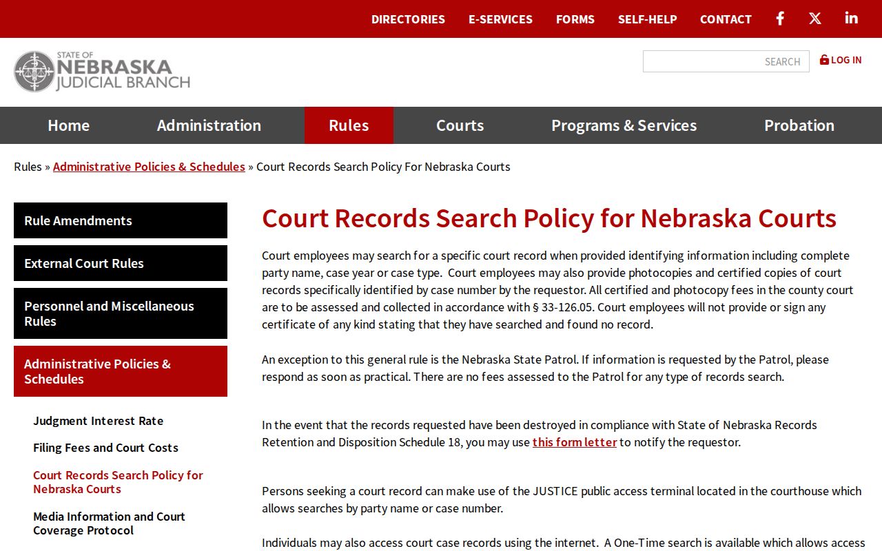 Sioux County court record search public terminal policy