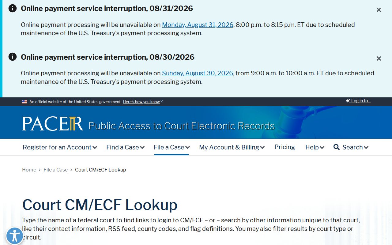 Sioux County court records PACER federal court lookup